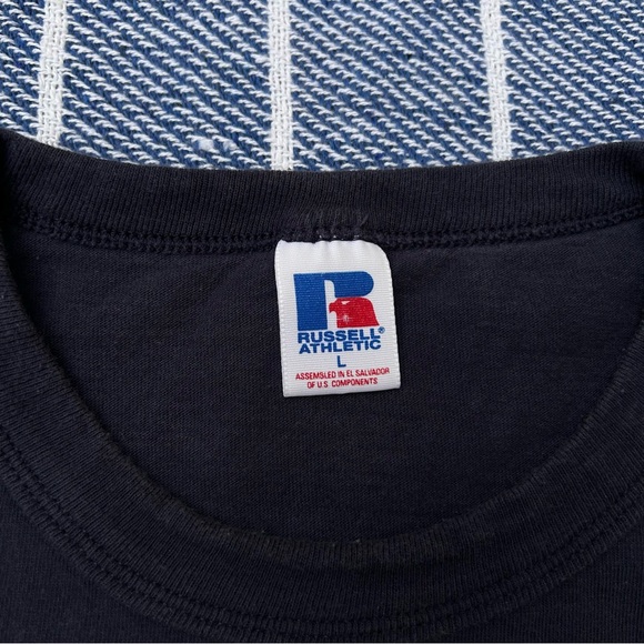 Vintage Boston Red Sox Baseball Tshirt Mens Large Major League Russell Athletic - Picture 4 of 7